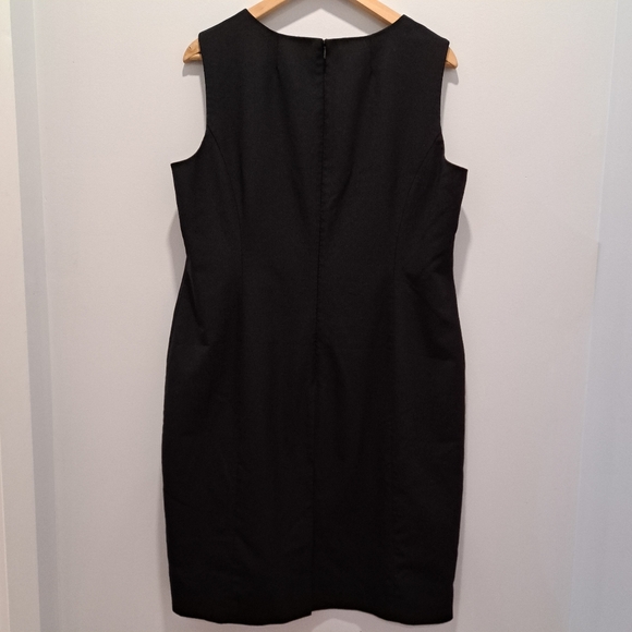 Jones New York Black Sleeveless Classic Corporate Little Black Dress Womens 16 - Picture 2 of 12